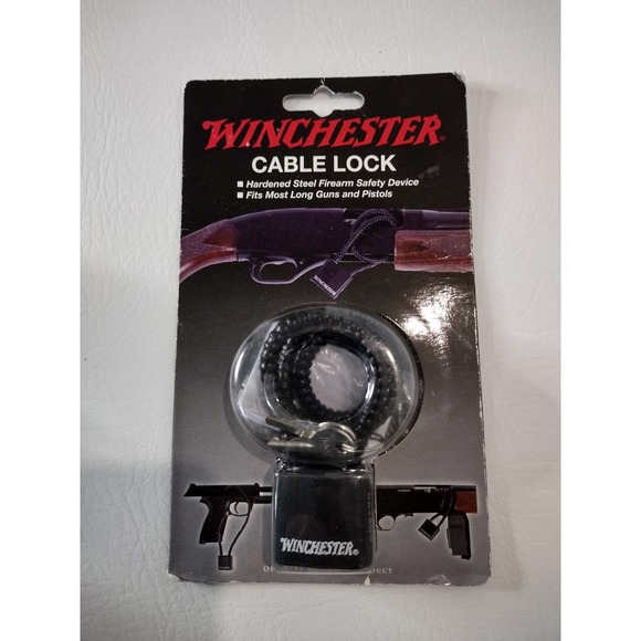 Winchester Cable Lock Hand Gun Pistol Rifle Shotgun 2 Keys New - Picture 4 of 4